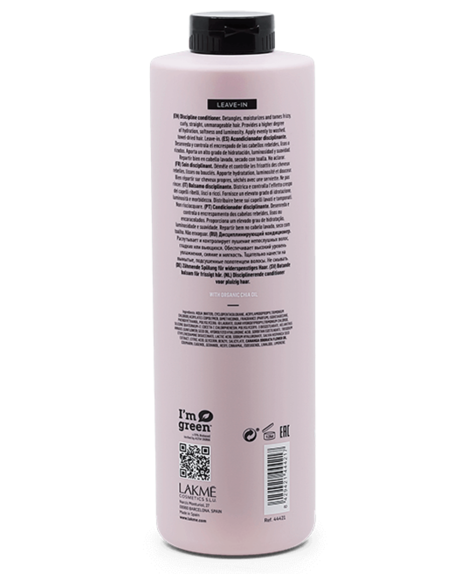 LAKMÉ TEKNIA FRIZZ CONTROL CONDITIONER 300ml bottle back