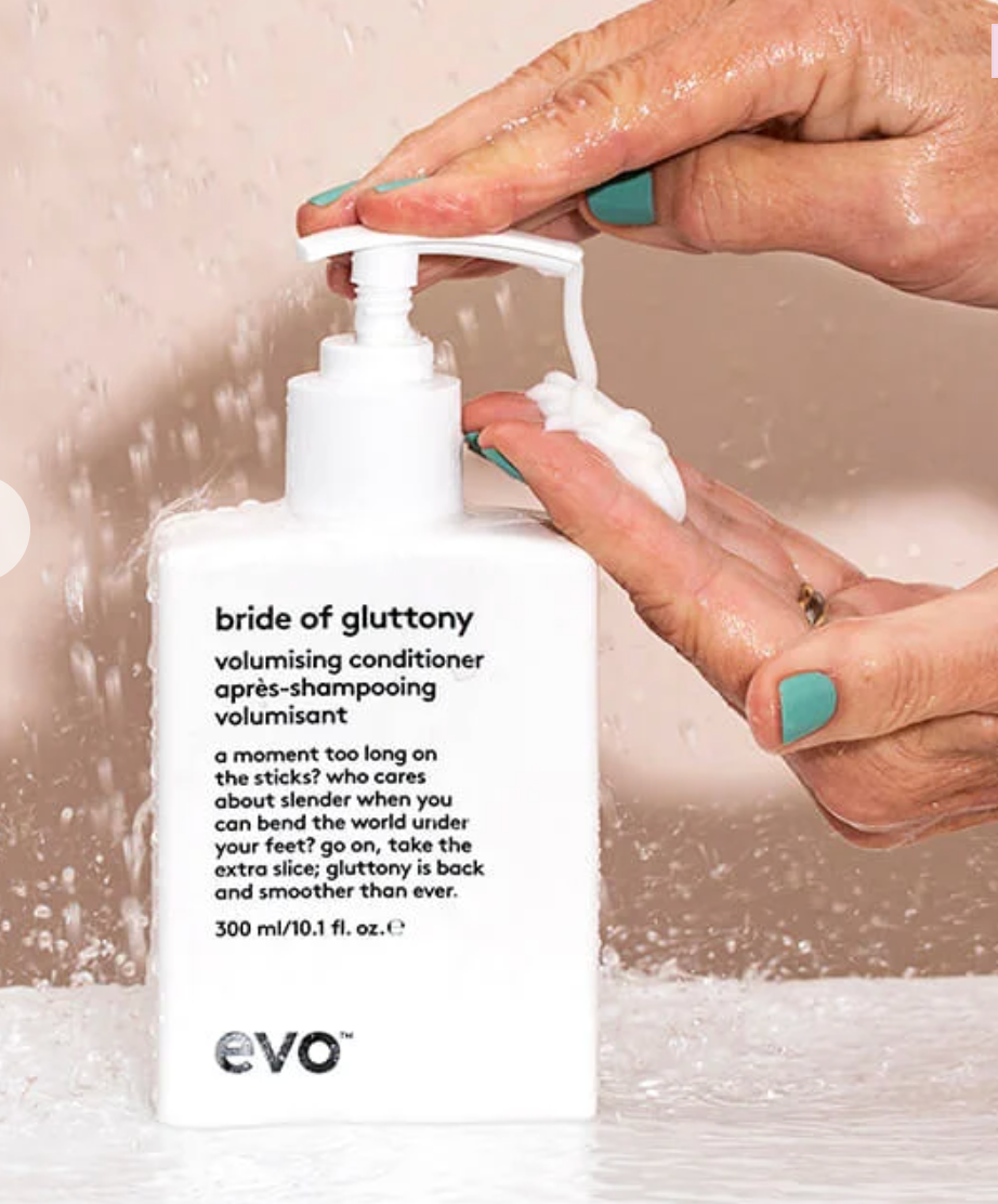 evo bride of gluttony volumising conditioner promotional image