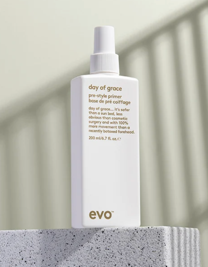 evo day of grace pre-style primer 200ml promotional shot