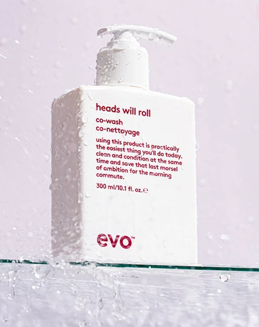 evo heads will roll co-wash 300ml promotional shot